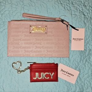 Juicy Couture Wristlet + Card Holder Bundle